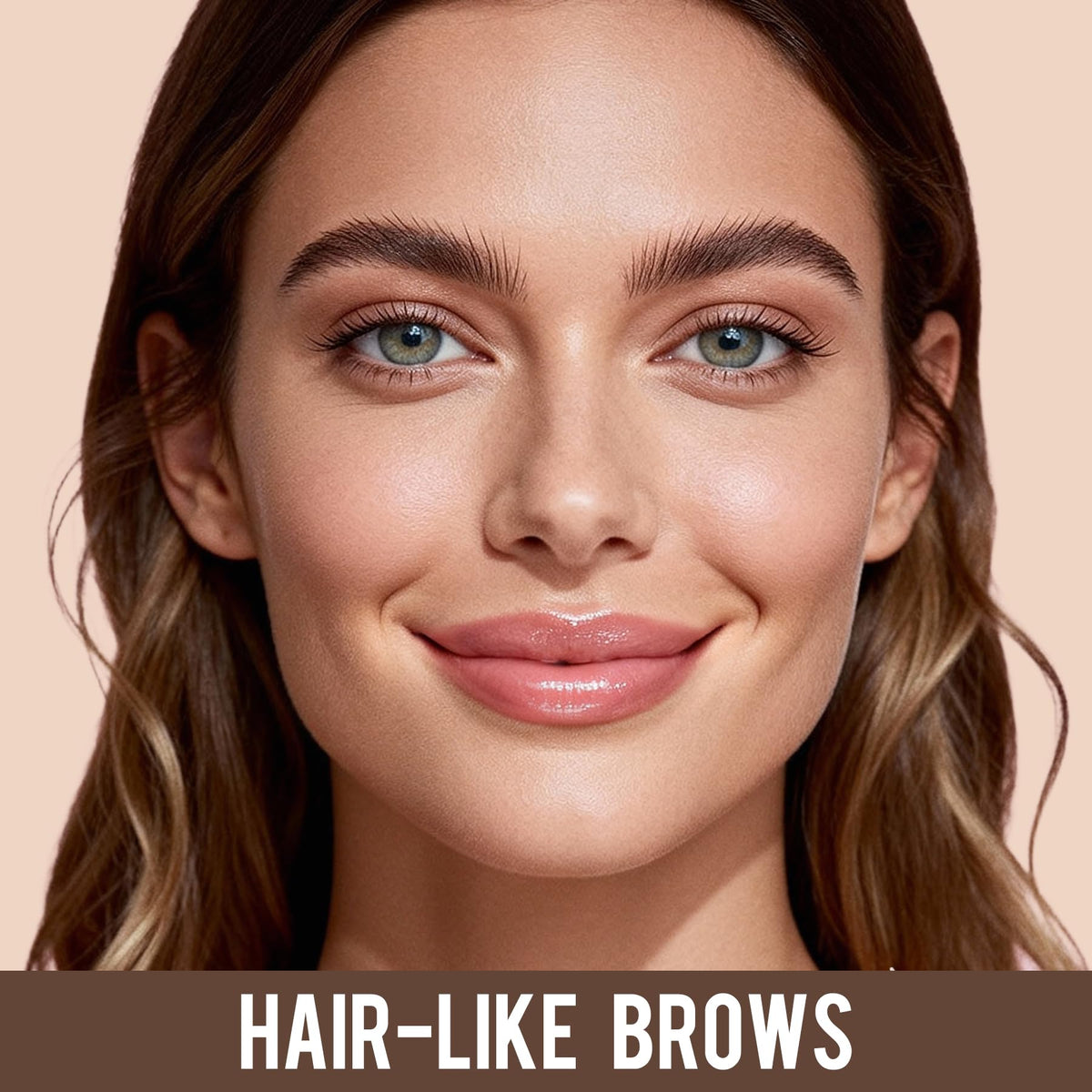 Vevivia Beauty swatches on skin illustrating Dark Brown shade and blendability