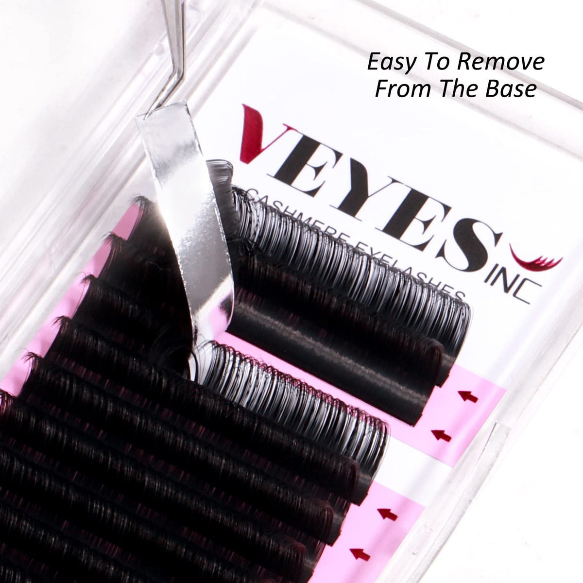 VEYES INC lash tech applying extensions demonstrating easy fan creation benefit