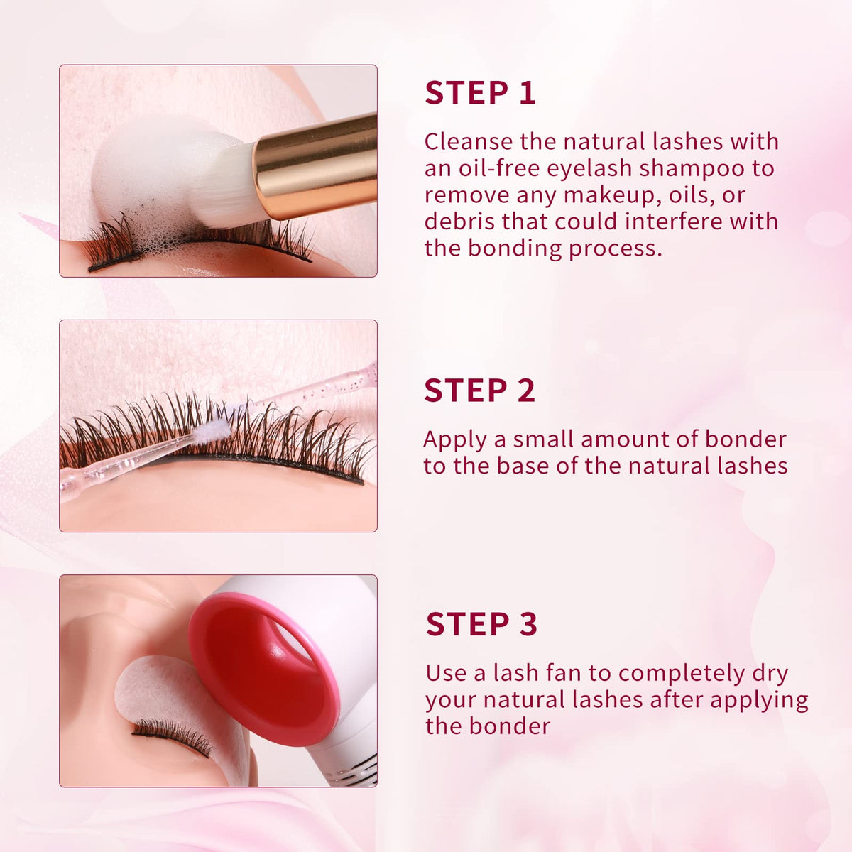 VEYES INC retention comparison showing improved lash longevity after use