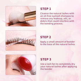 VEYES INC retention comparison showing improved lash longevity after use