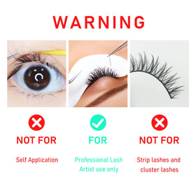 VEYES INC black adhesive drop on tray highlighting quick cure and strong hold benefit