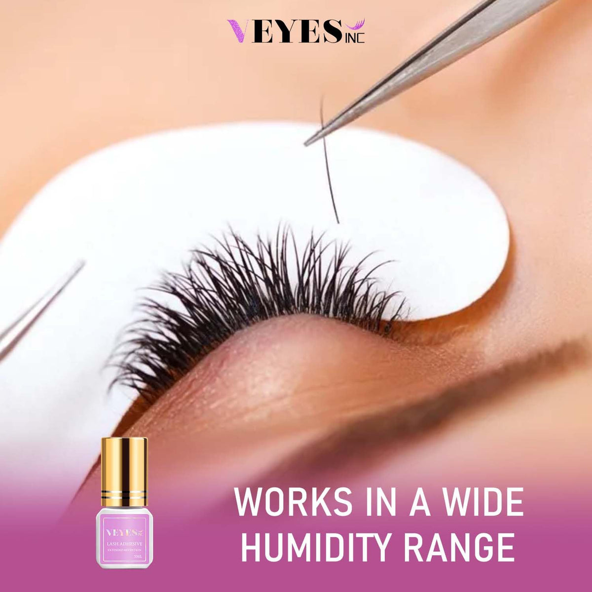 VEYES INC label close-up with warnings and ingredients, supports informed professional use