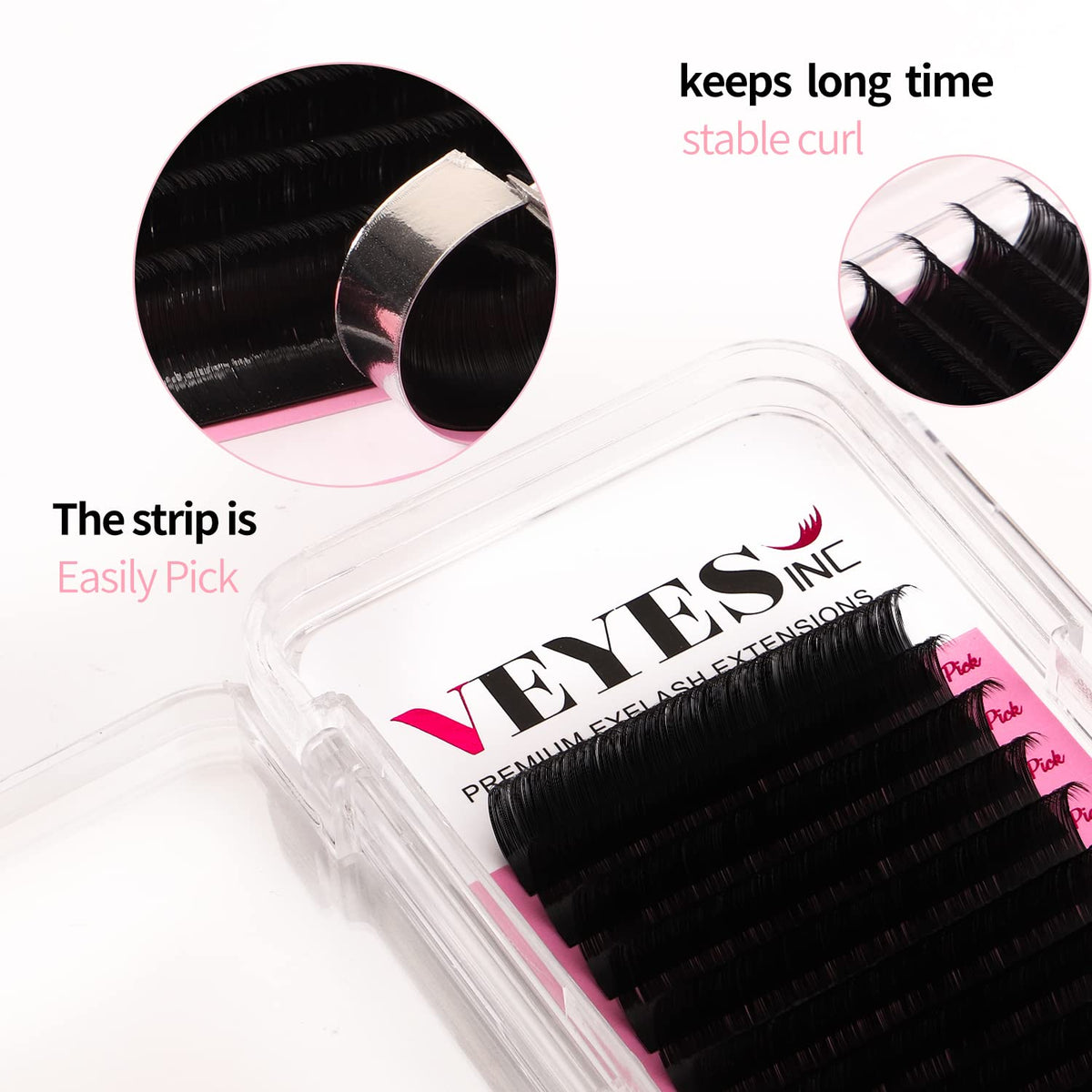 VEYES INC close-up of silk PBT fiber texture highlighting soft elasticity and natural look