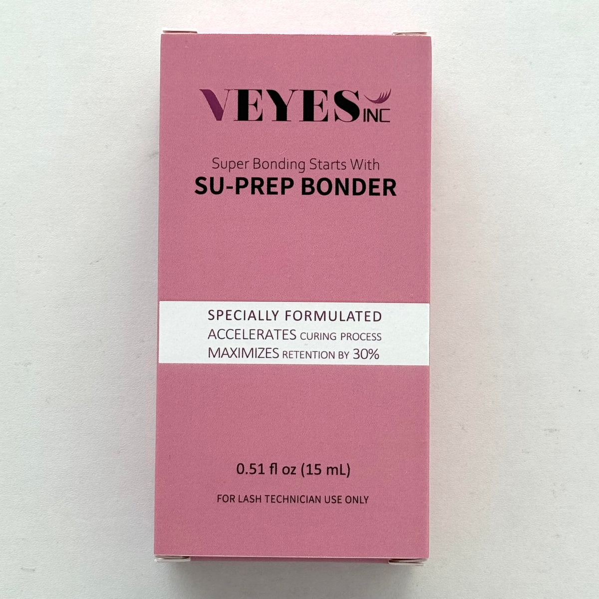 VEYES INC label and ingredient panel highlighting professional formulation