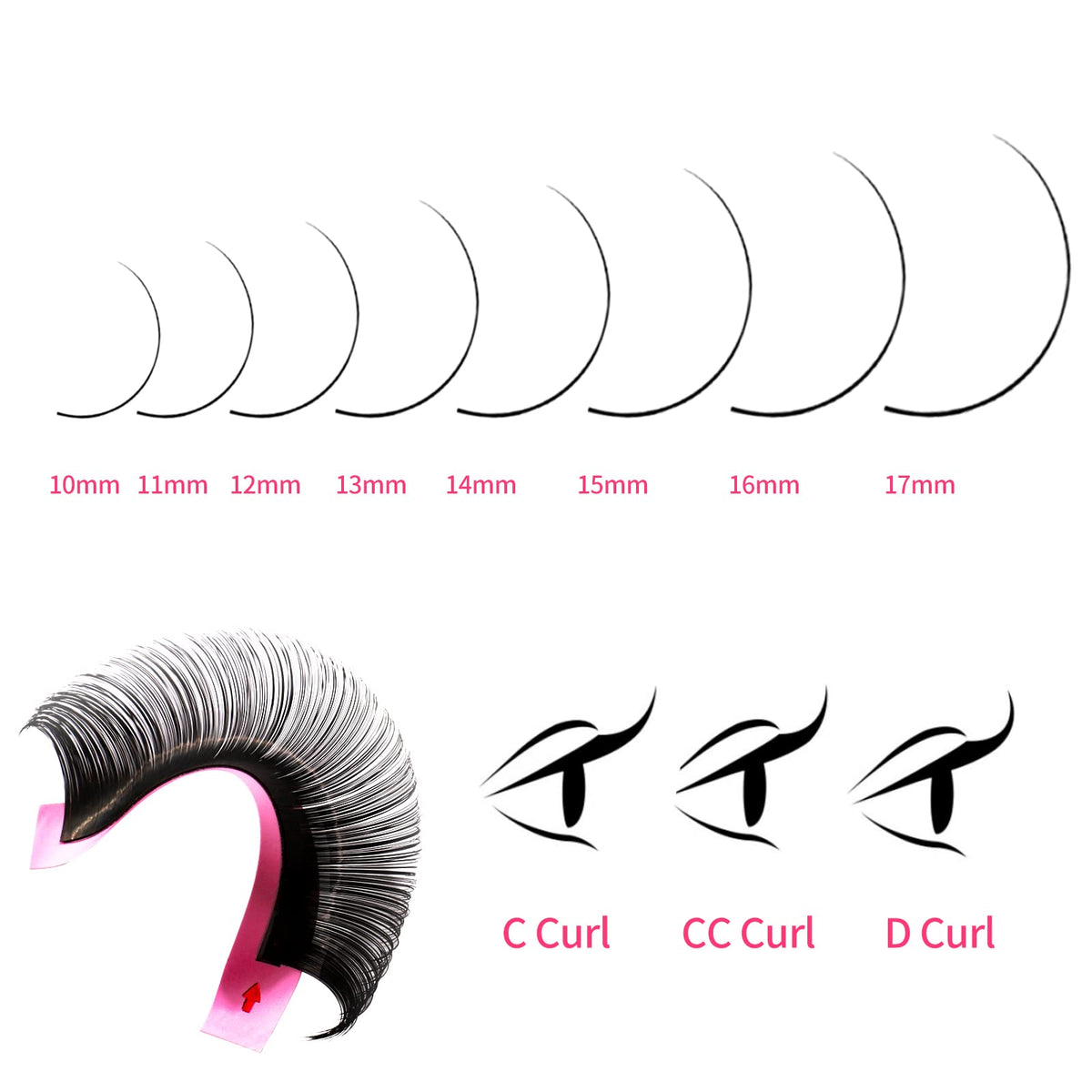 VEYES INC lashes next to tweezers for scale showing ultra-fine 0.03mm thickness benefit