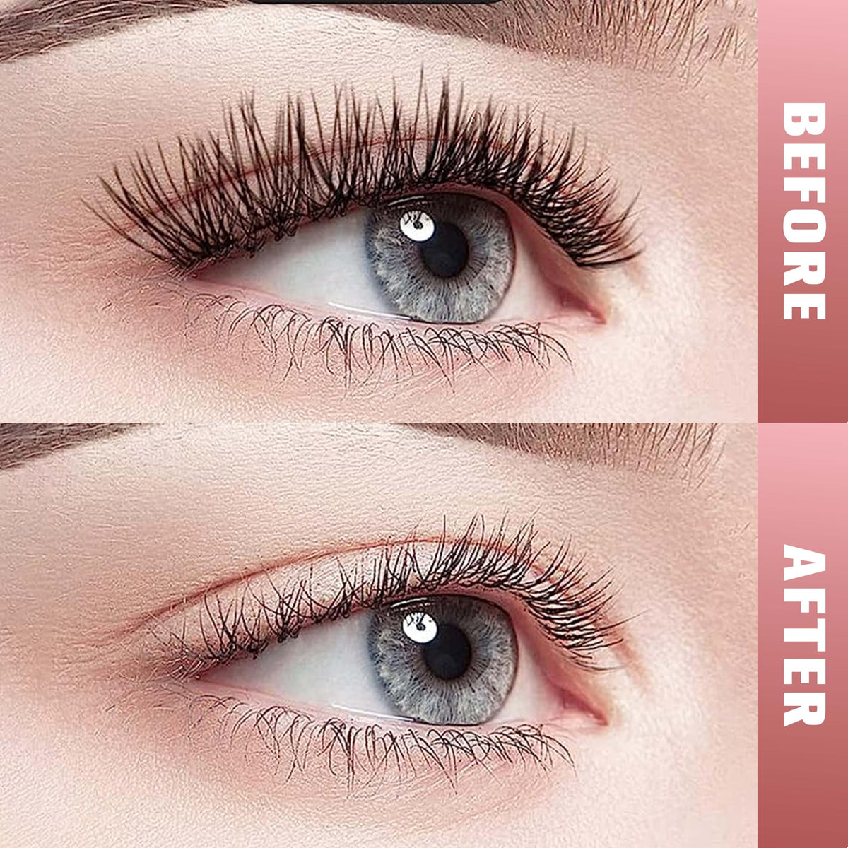 VEYESBEAUTY lash aftercare setup with cleanser showing clean, comfortable lash finish