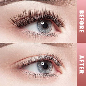 VEYESBEAUTY lash aftercare setup with cleanser showing clean, comfortable lash finish