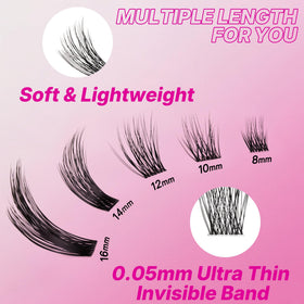 VEYESBEAUTY applying cluster with applicator, fast DIY five-second benefit