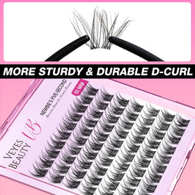 VEYESBEAUTY clusters with applicator tool, beginner-friendly placement