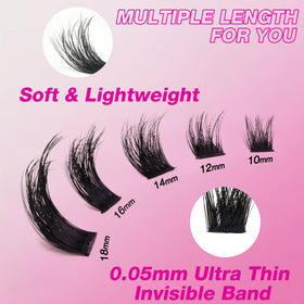 VEYESBEAUTY applicator placing a cluster for precise, quick lash application benefit