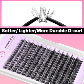 VEYESBEAUTY eye before and after comparison showing instant fuller lashes benefit