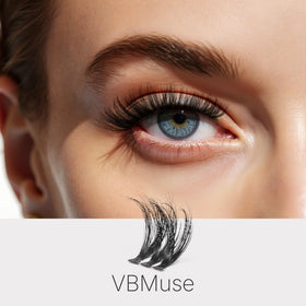 VEYESBEAUTY close-up of PBT fiber texture highlighting soft, natural-looking lashes