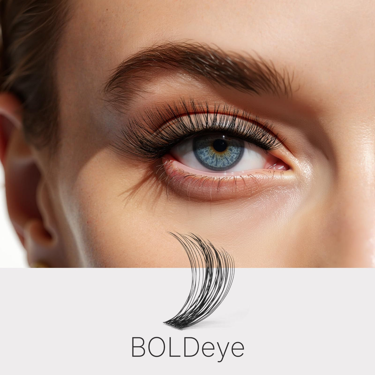 VEYESBEAUTY close-up of individual clusters highlighting soft PBT fibers benefit