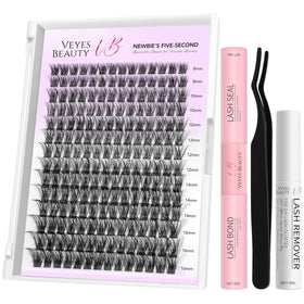 VEYESBEAUTY front packaging showing full kit for quick at-home application