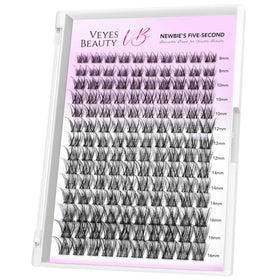 VEYESBEAUTY front packaging showing LuxeBold tray, easy at-home styling