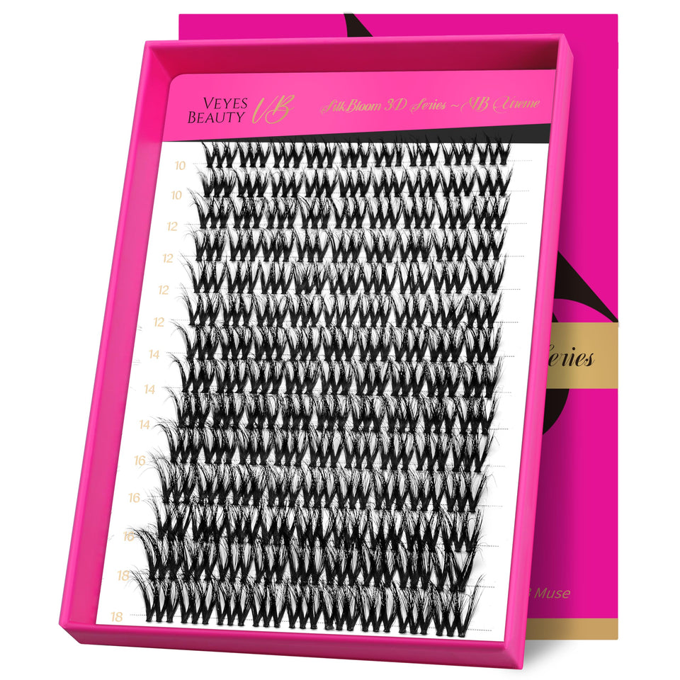 VEYESBEAUTY front packaging showing VBmuse clusters for easy identification and purchase