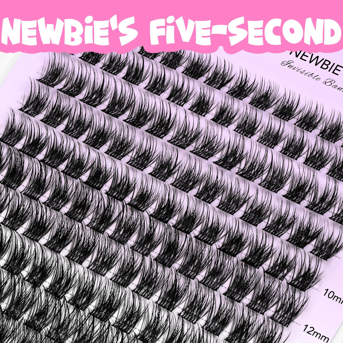 VEYESBEAUTY thin invisible band detail showing natural blend along lash line