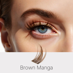 VEYESBEAUTY lash tray close-up with varied clusters for customizable looks