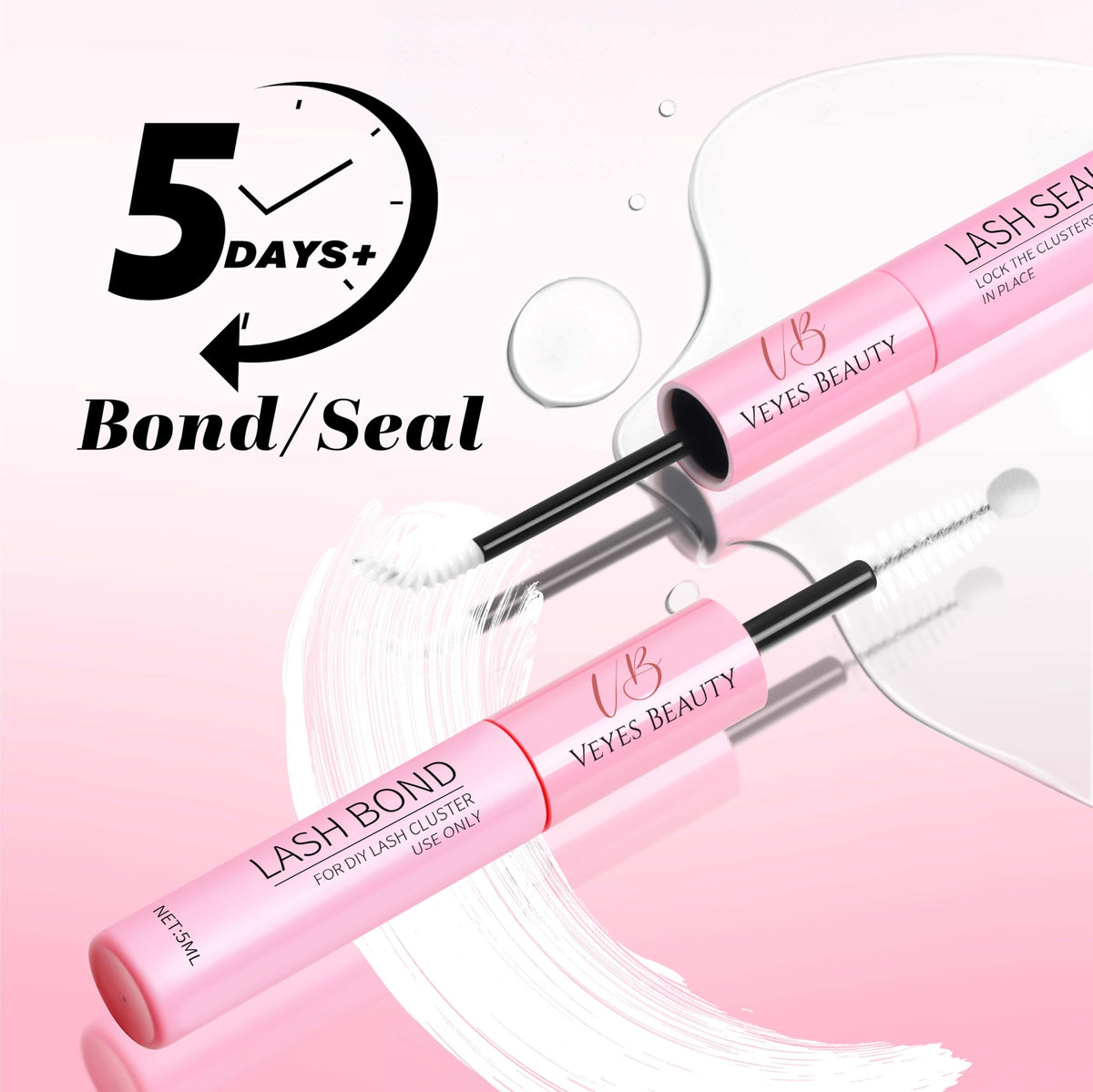 VEYESBEAUTY lifestyle model wearing kit for a natural, salon-like finish