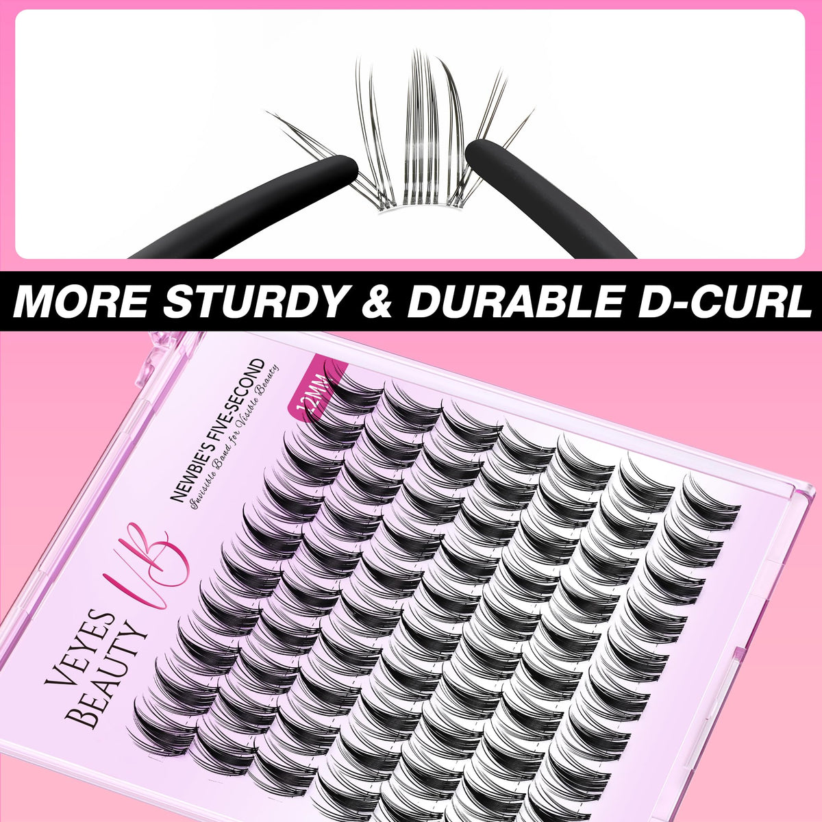 VEYESBEAUTY hand holding tray to show size and multiple-use convenience
