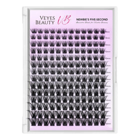 VEYESBEAUTY tray beside a ruler showing scale and number of clusters to plan application
