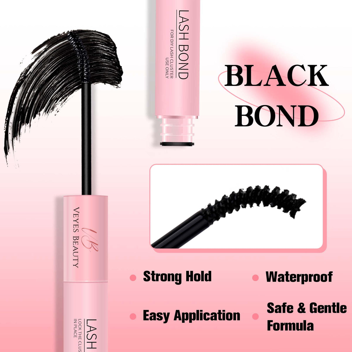 VEYESBEAUTY glue texture droplet illustrating smooth, clump-free formula