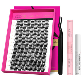 VEYESBEAUTY front packaging showing complete kit and quick setup benefit