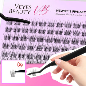 VEYESBEAUTY worn before-and-after eyes, visible length and lift benefit