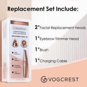 VG VOGCREST close-up of titanium-plated edge highlighting smooth glide benefit