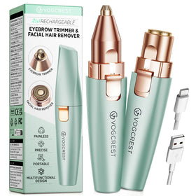 VG VOGCREST front view pastel green trimmer showing sleek design and portability