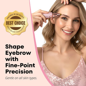 VG VOGCREST in use shaping eyebrow to create neat, makeup-ready brows benefit