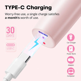 VG VOGCREST USB-C charging port view indicating fast, universal recharge convenience
