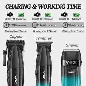 VGR foil shaver close-up showing dual foils for gentle, irritation-free finish