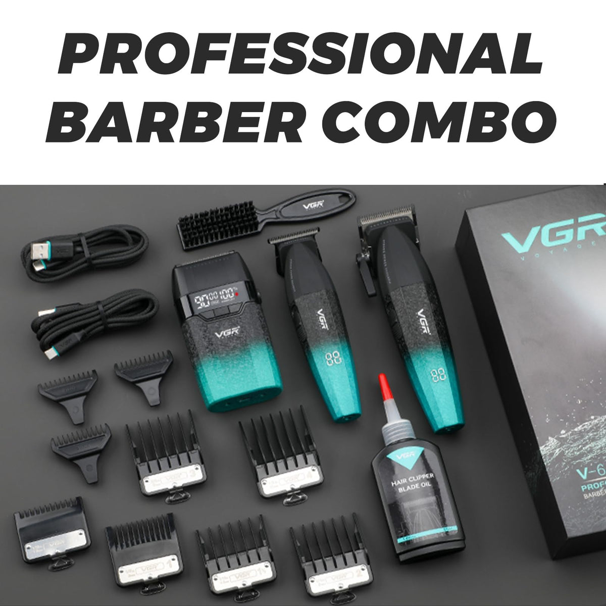 VGR in-use barber performing haircut demonstrating professional performance