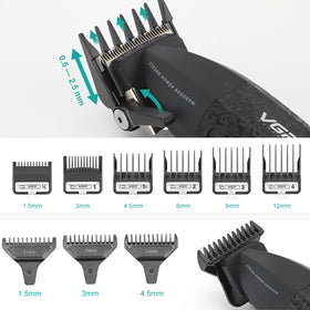 VGR precision trimmer close-up showing T-blade for sharp, zero-gap lines