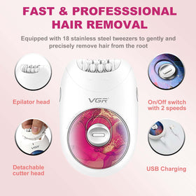 VGR706 in hand to show portable size and comfortable control