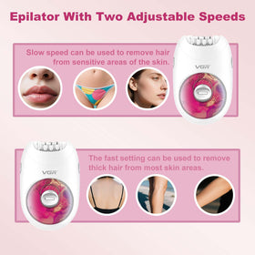 VGR706 used on underarm highlighting gentle precision for sensitive areas