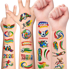 VGRANHMAZ front packaging showing 75 soccer tattoos and quick benefit