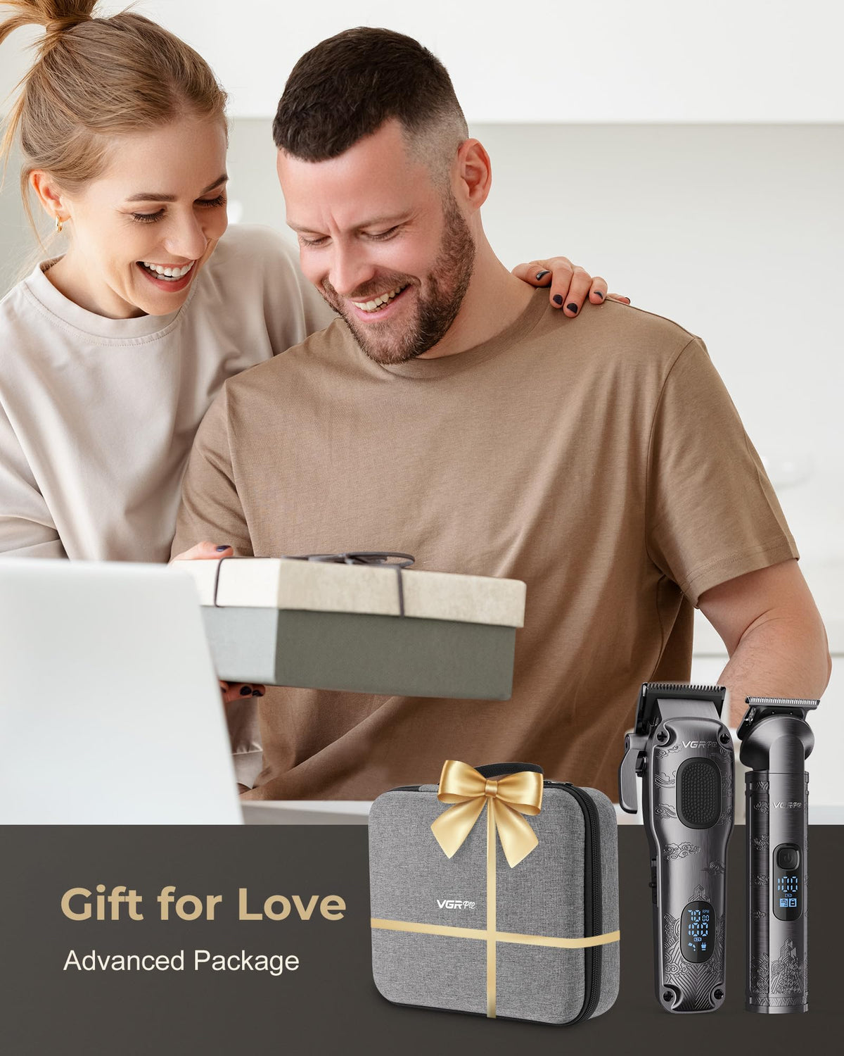 VGRPRO barber cape and accessories displayed for family haircut convenience