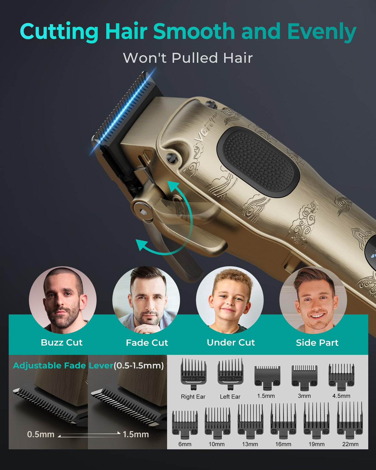 VGRPRO blade detail closeup highlighting sharpness for smoother, snag-free cuts