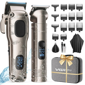 VGRPRO clippers front view showing metal body and professional finish for durability
