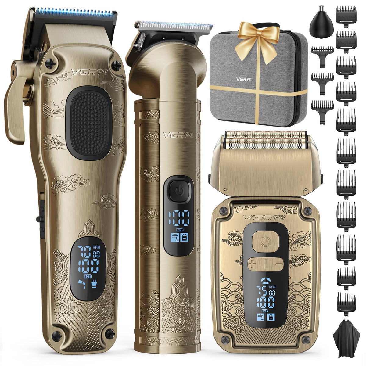 VGRPRO clipper front view showing sleek body and ergonomic grip for comfortable cutting