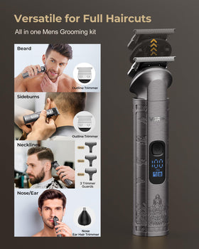 VGRPRO laid out 10 guide combs showing length options for fades