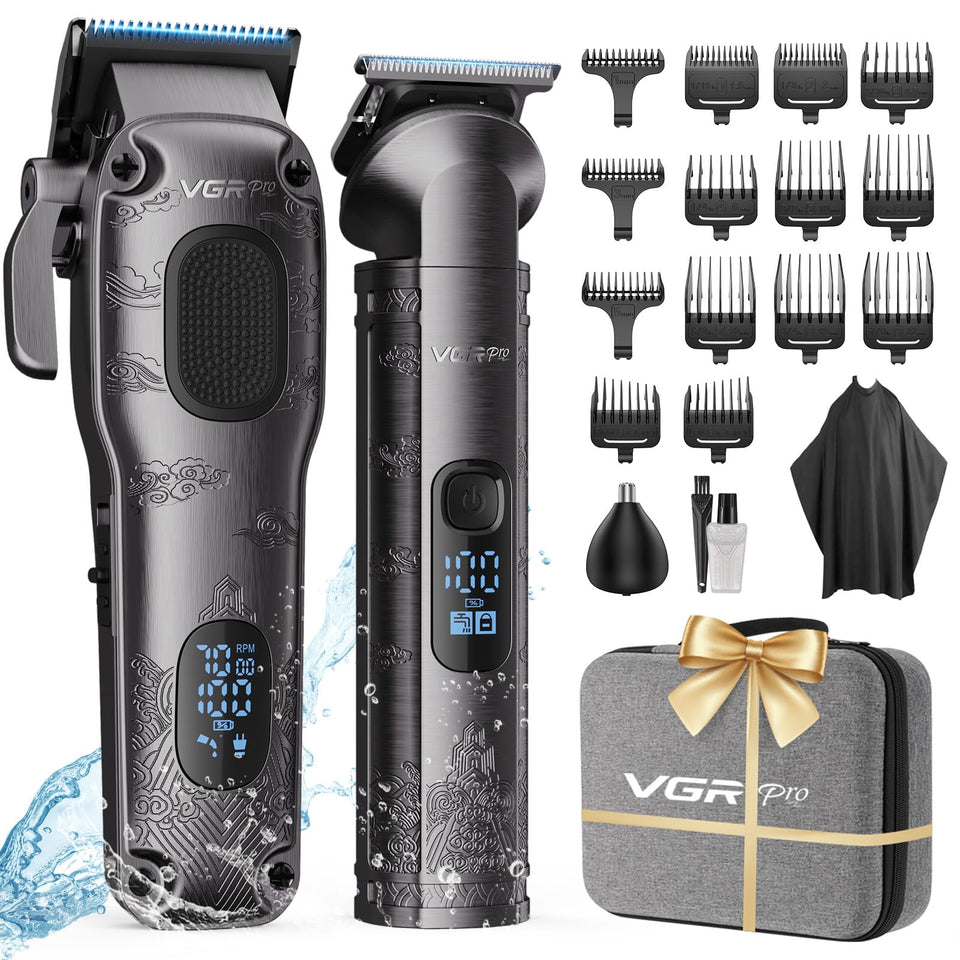 VGRPRO front view of clipper showing ergonomic grip and metal casing benefit