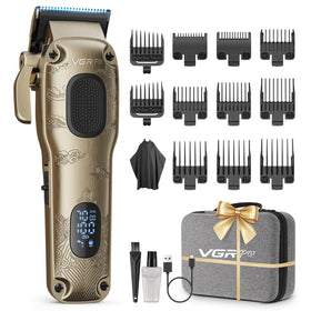 VGRPRO golden clipper front view showing sleek finish and professional design benefit