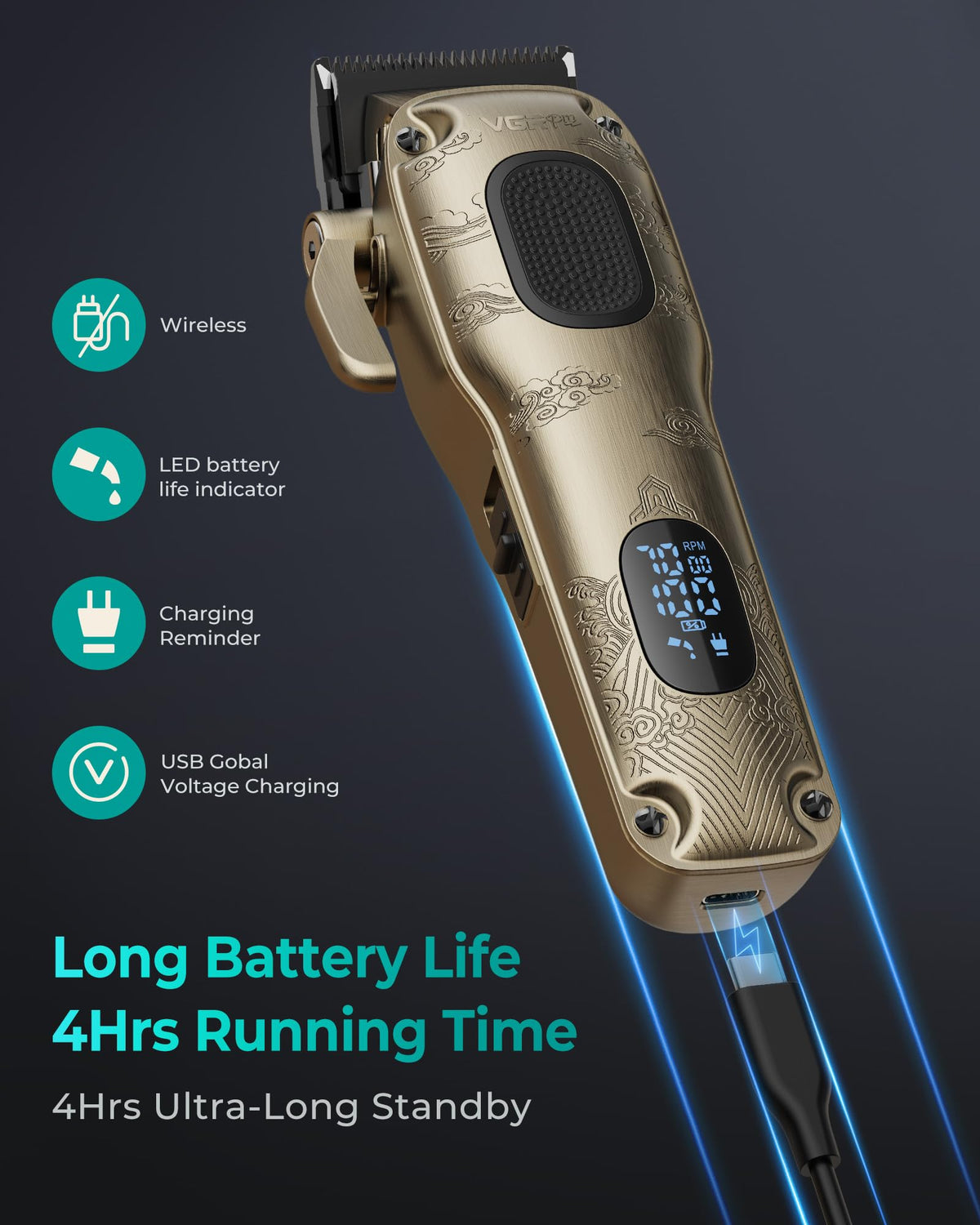 VGRPRO held in hand demonstrating ergonomic grip for comfortable prolonged use