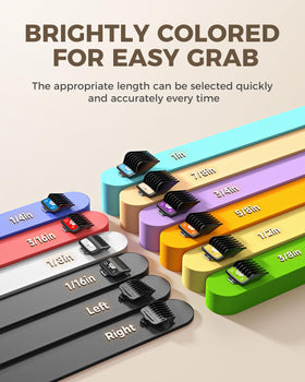 VGRPRO storage case open with organized guide combs