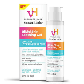 vH essentials front bottle showing packaging and travel-friendly size for soothing skin