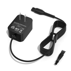 vhbw front view of charger cord showing plug and cable for easy replacement