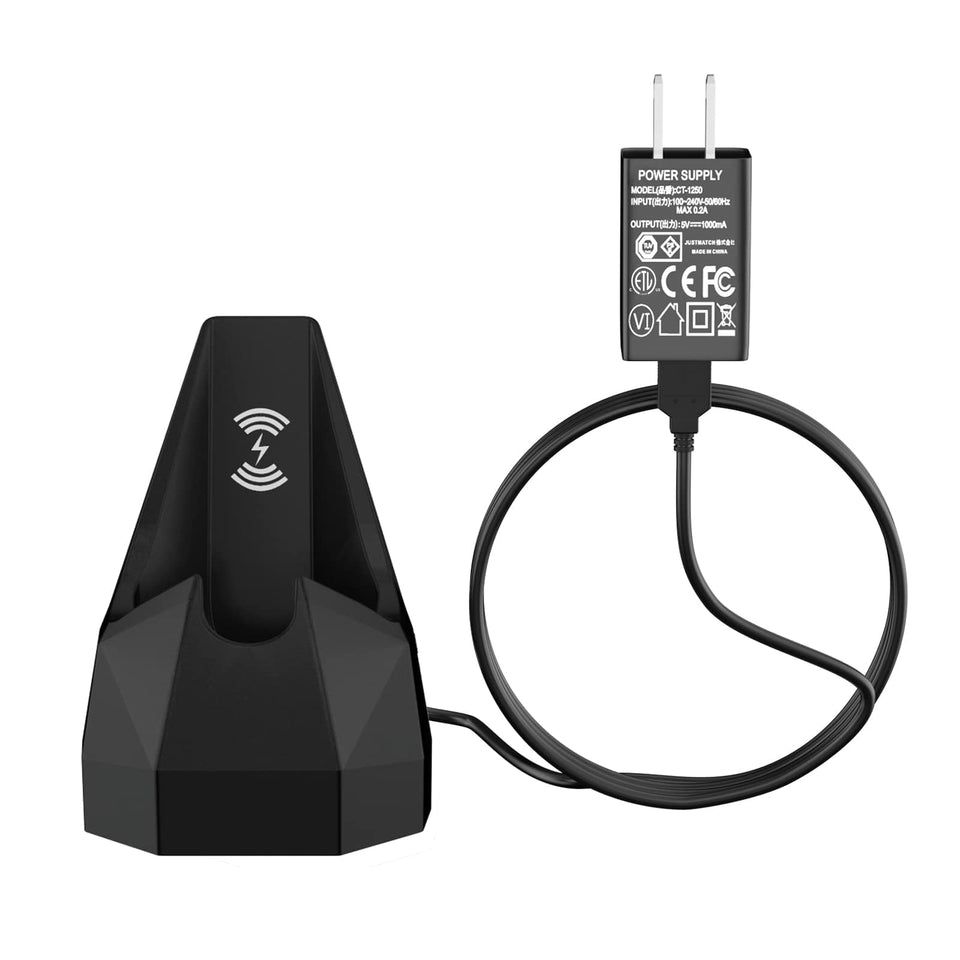 vhbw front view charging dock showing compact profile and reliable charging